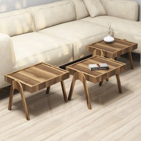 Masă pliantă Roma Walnut, 3 buc