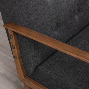 Fotoliu Kemer Dark Grey