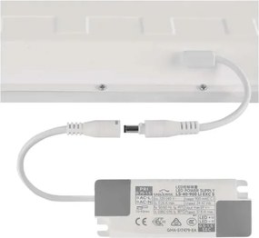 Panou LED încastrat DIXXO, 36 W, 230 V, 4000 K, 60 x 60 cm, alb
