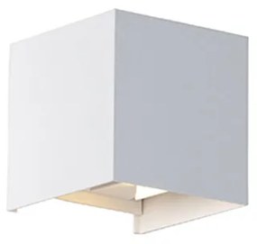 Lampă de perete exterioară albă inclusiv LED 2 lumini IP54 - Edwin