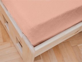 Cearsaf jersey Culoare roz deschis, 90 x 200 cm LA REDUCERE