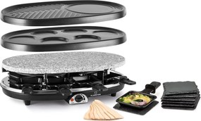 Klarstein All-U-Can Grill Raclette, grătar Raclette cu accesorii 4 în 1 pentru 8 persoane