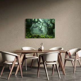 Tablou - O pădure acoperită de mușchi (90x60 cm)
