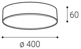 Plafonieră LED LED2 MONO LED/30W/230V 3000K/4000K negru