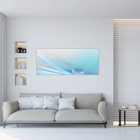 Tablou - Picătură albastră (120x50 cm)