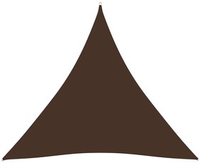 Parasolar, maro, 3,6x3,6x3,6 m, țesătură oxford, triunghiular