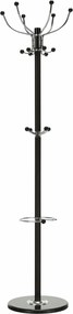 Cuier pom JIMY NEW, negru, metal/marmura, 37x175 cm