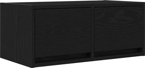 vidaXL Dulap TV Stejar negru 60x31x25,5 cm Lemn prelucrat