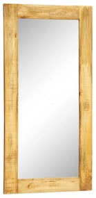 Oglinda de perete, cadru din lemn masiv, 120 x 60 cm