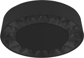 Plafoniera LED exterior moderna IP65 CONVEX negru D-17,6cm