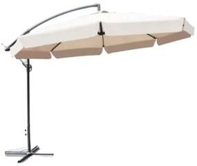 Umbrelă pliabilă crem pentru grădină  350cm