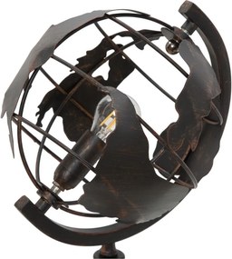 Veioză neagră cu abajur din metal (înălțime 40 cm) World Industry – Mauro Ferretti