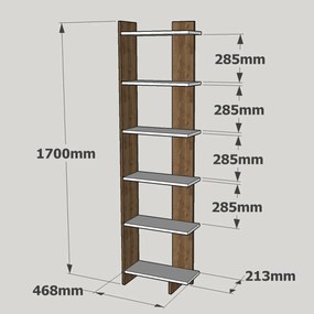 Biblioteca Comanda White Walnut
