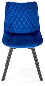 Scaun K520 velvet bleumarin