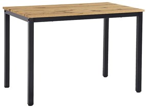 Masa Bucatarie/Dining Wakko MDF Stejar Picioare Negre 110x70 Cm