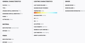 Spot LED incastrabil pentru tavan / plafon orientabil NAIS alb