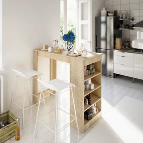 Masă de bar AUSTEN, stejar sonoma