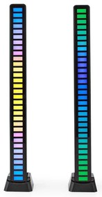 SET 2x lampă LED RGB reîncărcabilă de masă Nedis GALDP110BK LED/250 mAh