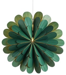 Decorațiune luminoasă verde ø 45 cm cu model de Crăciun Marigold – Markslöjd