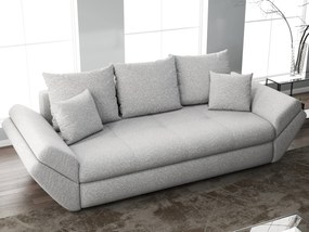 Canapea extensibilă dumonde cu ladă de depozitare si sezut confortabil din spuma high-density, Loana Euphoria Dove 250x100 cm