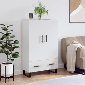 vidaXL Dulap înalt, alb extralucios, 69,5x31x115 cm, lemn prelucrat