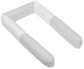 Bellatex Crib Mantinet cilindru Rectangles gri,240 cm