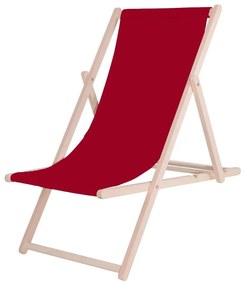 Șezlong de grădină burgundiu/fag