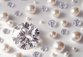 Fototapet - Perle și diamante (147x102 cm)