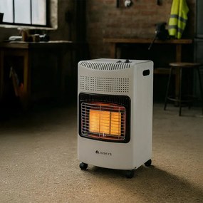 Juskys Încălzitor pe gaz 42x36x73 cm - alb