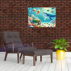 Tablou - Lumea sub apă (70x50 cm)