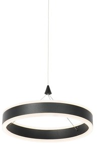 Lampă suspendată neagră 30 cm inclusiv LED cu dimmer în 3 trepte - Lyani