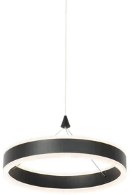 Lampă suspendată neagră 30 cm inclusiv LED cu dimmer în 3 trepte - Lyani