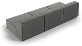 Canapea gri cu tapițerie din catifea 240 cm Jodie – Micadoni Home