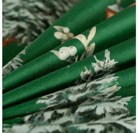 Lenjerie de pat din microfibra GREEN CHRISTMAS verde Dimensiune lenjerie de pat: 2 buc 70 x 90 cm | 200 x 220 cm