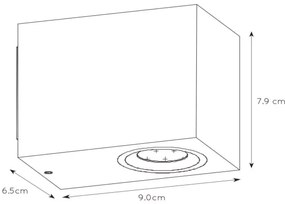 Aplică LED dimabilă de exterior Lucide 22860/05/30 ZORA 1xGU10/5W/230V IP44