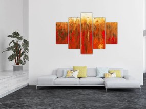 Tablou cu abstracție pictată (150x105 cm)
