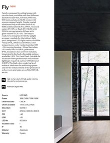 Plafoniera LED XXL moderna Fly pl d90 4000k negru