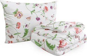 Set pilota pentru toate anotimpurile 140x200 cm din fibra siliconica cu perna 70x90 cm MEADOW FLOWERS