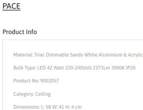 Lustra aplicata LED moderna design geometric PACE