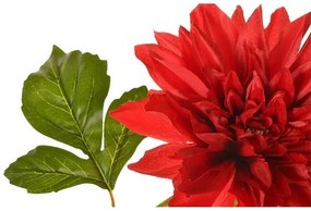 Floare artificială Dahlia roșie, 68 cm