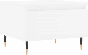 vidaXL Măsuță de cafea, alb, 50x46x35 cm, lemn prelucrat