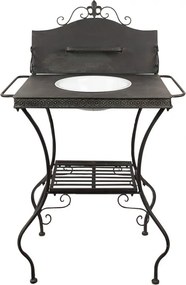 Consola vintage de exterior, din metal, Lavandiere
