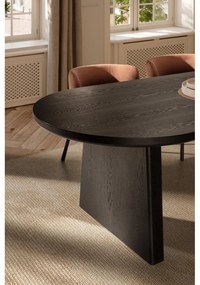 Masă de dining cu aspect de lemn de frasin 100x200 cm Blair – MOME