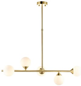 Endon 101347 - Lustră OTIS pe tijă, 5x G9, 3 W, 230 V, auriu