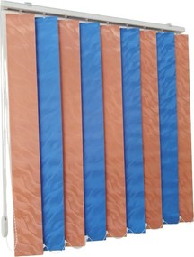 Jaluzele verticale BEATA 9609 / 9617 somon bleu – jaluzele verticale moderne complete cu prindere pe tavan