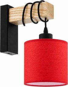 BRILAGI - Aplică de perete NUBILA 1xE27/60W/230V maro/negru/roșu