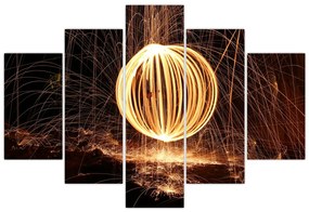 Tablou cu bilă iluminată (150x105 cm)