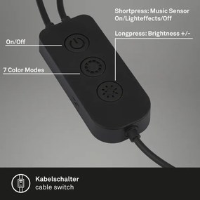 SET 2x lampă LED RGBIC dimabilă de masă Brilo LED/12W/230V 3000-6500K Wi-Fi Tuya