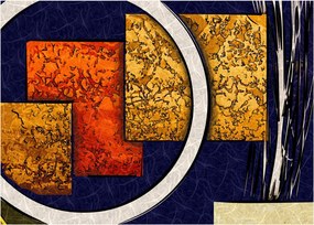 Tablou pe sticlă abstract (70x50 cm)