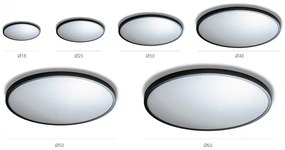 Mini Plafoniera LED design slim MALTA R 23 4000K neagra